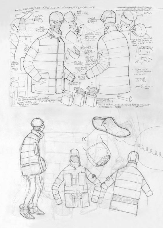 Stone Island Modular Anatomy project sketch